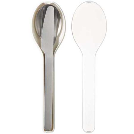 Ellipse Stainless Personal Cutlery Set White