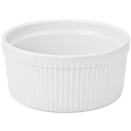 White Porcelain Souffle Dish 64-oz.