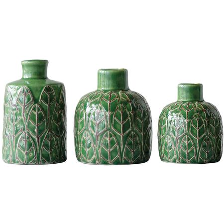 Embossed Bud Vases