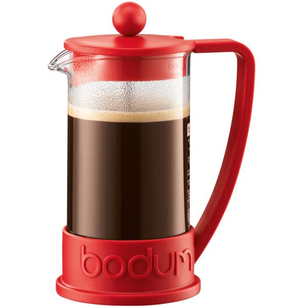  Bodum Brazil 3- Cup French Press Red