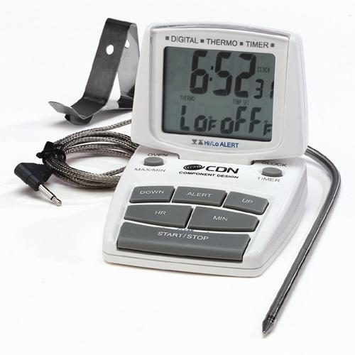  Cdn Probe Thermometer/Timer/Clock White