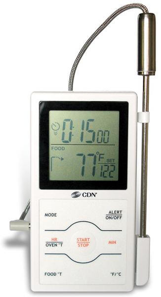  Dual- Sensor Food/Oven Thermometer- Timer