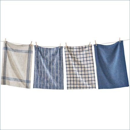 Canyon Kitchen Towels Set/4 Blue