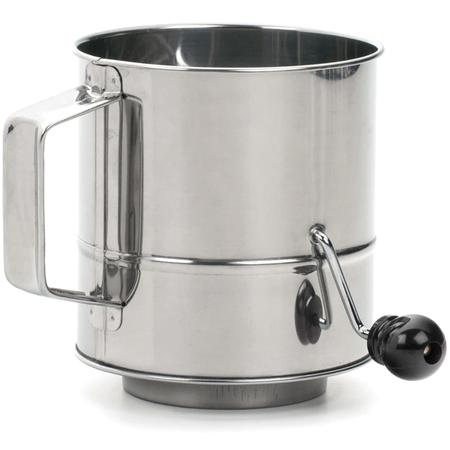 Stainless-Steel Crank Sifter 3-cup