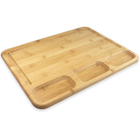 Bamboo 3-Well Cutting & Serving Board