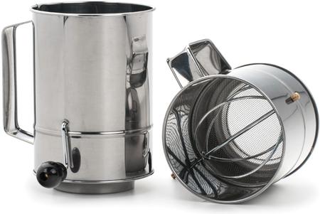 Stainless-Steel Crank Sifter 5-cup