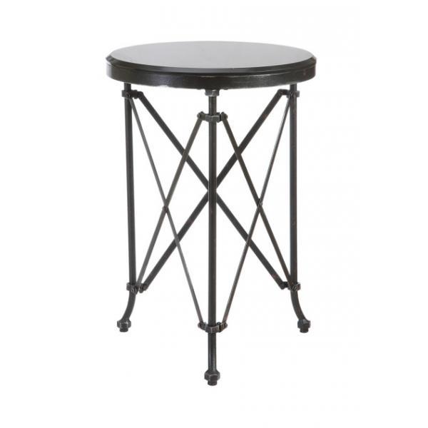  Marble- Topped Side Table