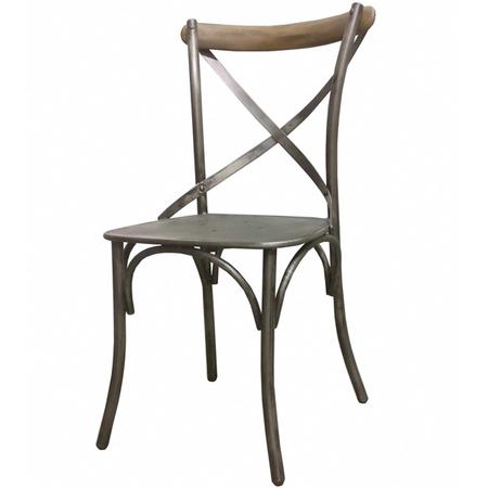 Cross Back Chair Metal
