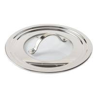 Stainless/Glass Universal Lid Small