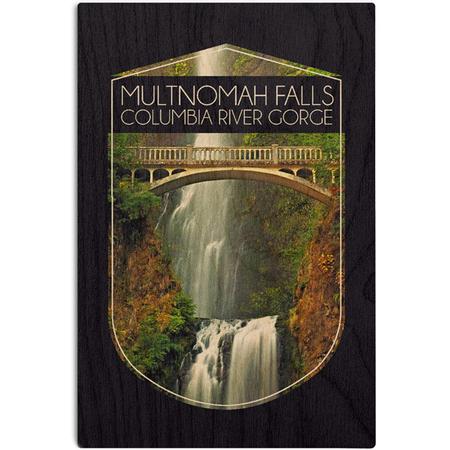 Wood Postcard Multnomah Falls