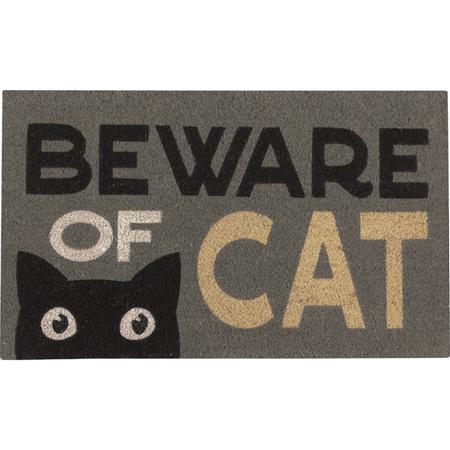 Beware Of Cat Doormat