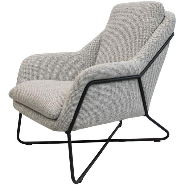  Romeo Lounge Chair Grey Tweed