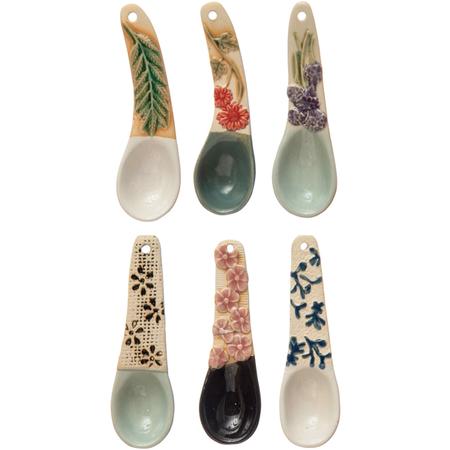 Hand-Painted Ceramic Spoons