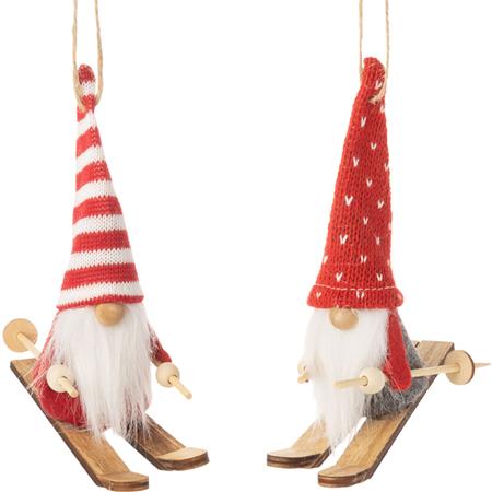 Skiing Gnomes Ornaments