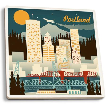 Portland Retro Skyline Coaster