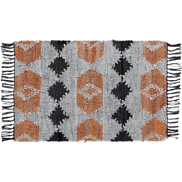  Tanner Leather & Cotton Chindi Rug