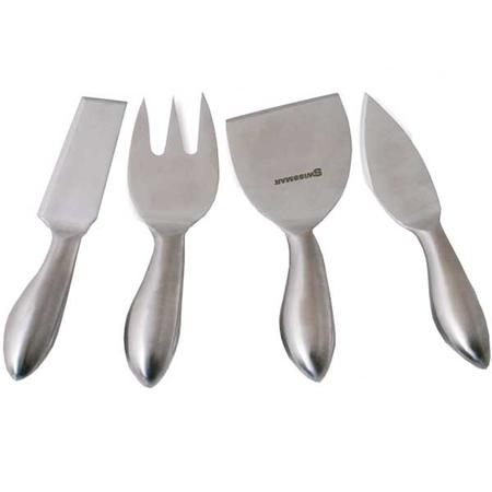 Stainless-Steel Cheese Knives Set/4