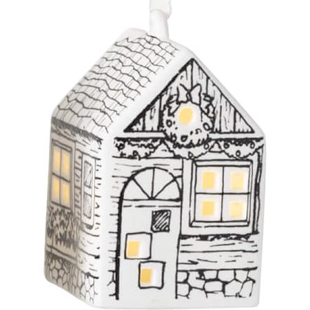 Illuminated Stone House Ornament
