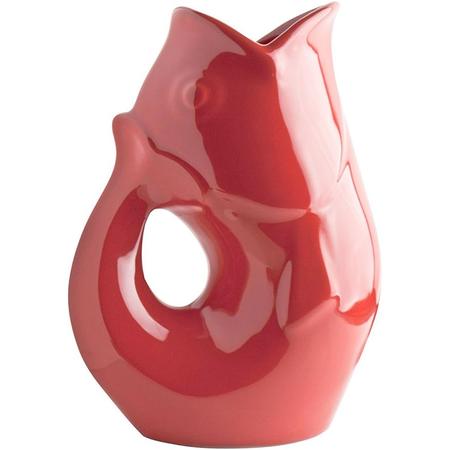 Gurgle Pot Pitcher Red