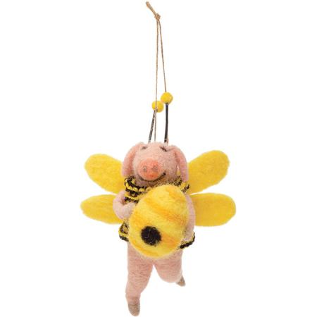 Pig In Bee Suit Ornament