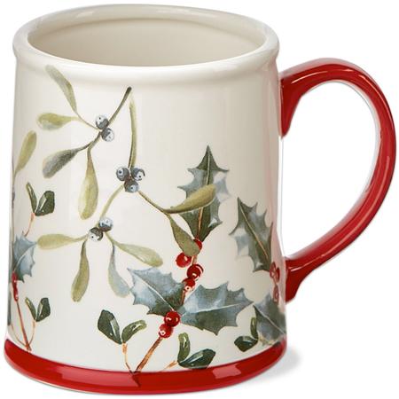 Mistletoe & Holly Sprig Mug