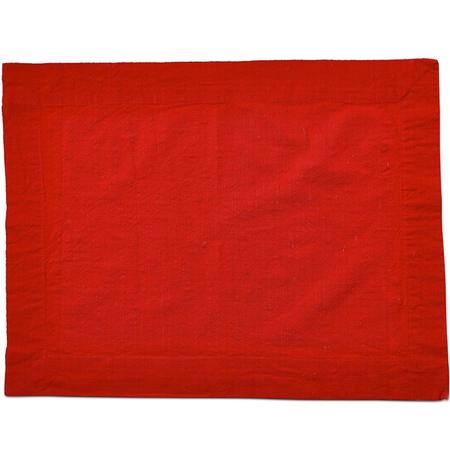 Threads Placemat Red