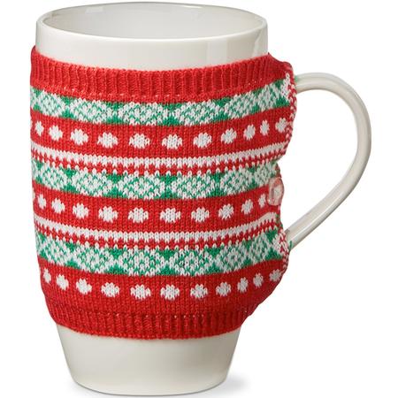 Fair Isle Knit Sweater Mug