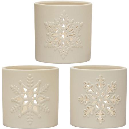Snowflake Votive Candle Holders