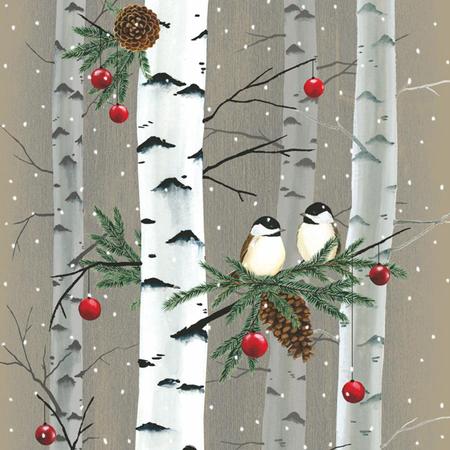 Paper Lunch Napkins Birch And Birds