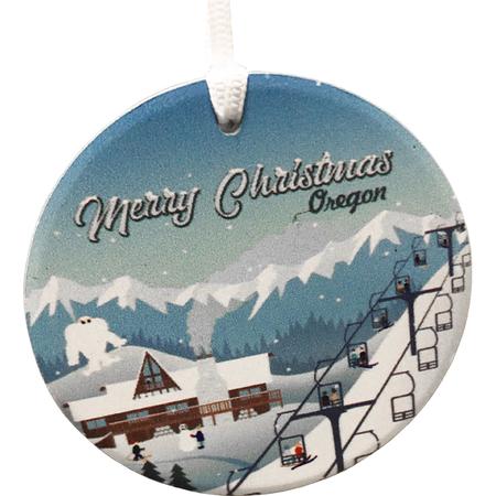 Merry Christmas Oregon Ornament