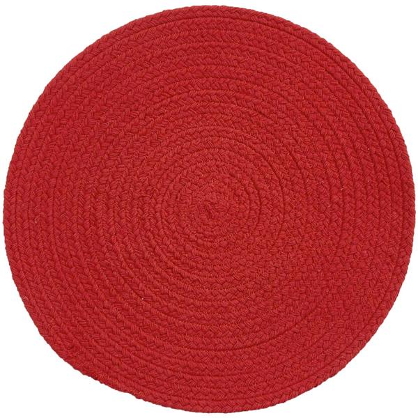  Essex Braided Placemat Red