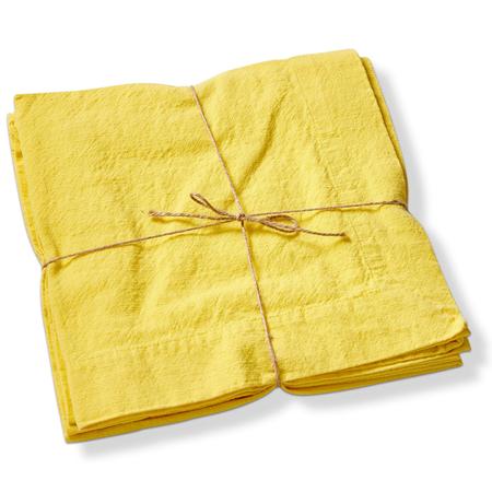 Threads Slub-Weave Napkin Yellow