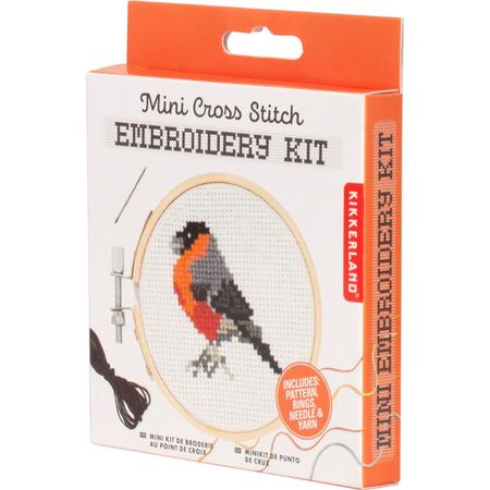 Mini Cross-Stitch Embroidery Kit Bird