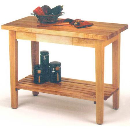 John Boos Country Work Table Large