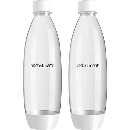 Sodastream Dishwasher-Safe Slim Bottles Set/2 1-Liter White
