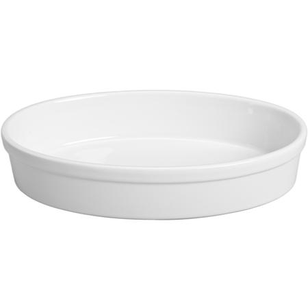 White Porcelain Oval Baking Dish