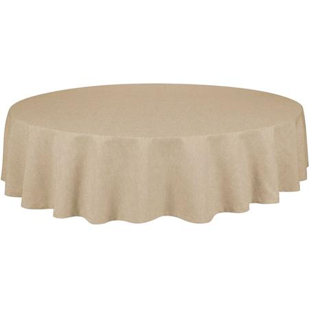 Chambray Tablecloth Round Flax