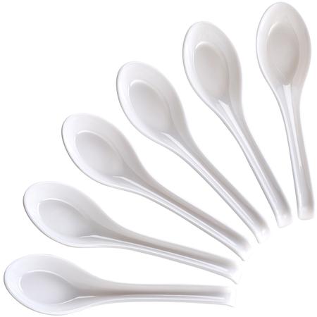 Melamine Asian Soup Spoons Set/6