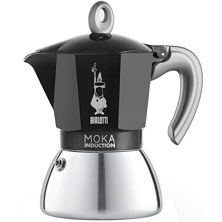  Bialetti Moka Induction Stovetop Espresso Maker 6- Cup
