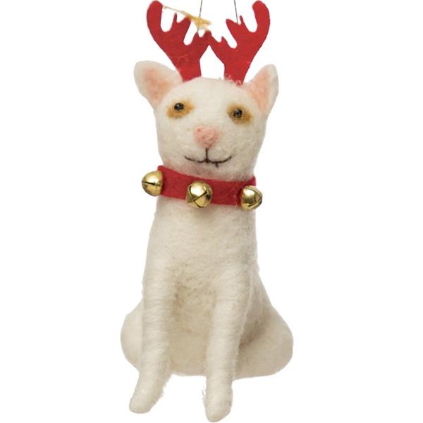  Cat With Antlers Ornament