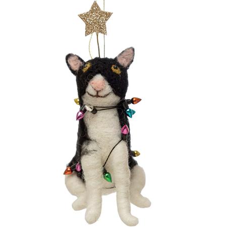 Cat With Star Ornament