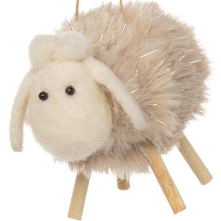 Plush Wooly Sheep Ornament 3