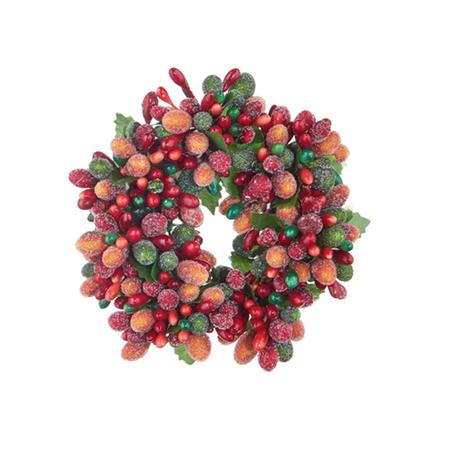 Beaded Berry Vtotive Candle Ring