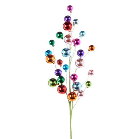 Multicolor Ball Ornament Spray 31