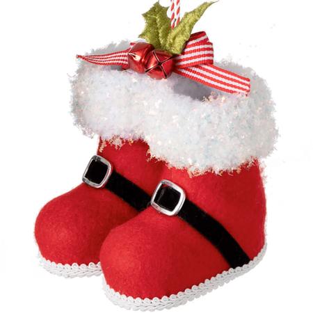 Santa's Boots Ornament 4.25