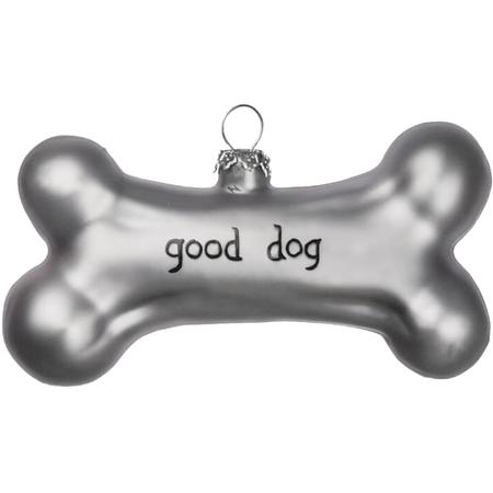 Glass Good Dog Bone Ornament 4