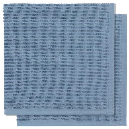 Ripple Dishcloth Set/2 Slate Blue