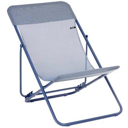 Lafuma Maxi Transat Folding Sling Chair Indigo