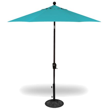 Patio Umbrella 7.5' Dia. Push-Button Tilt Aqua