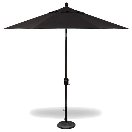 Patio Umbrella 9' Dia. Push-Button Tilt Black